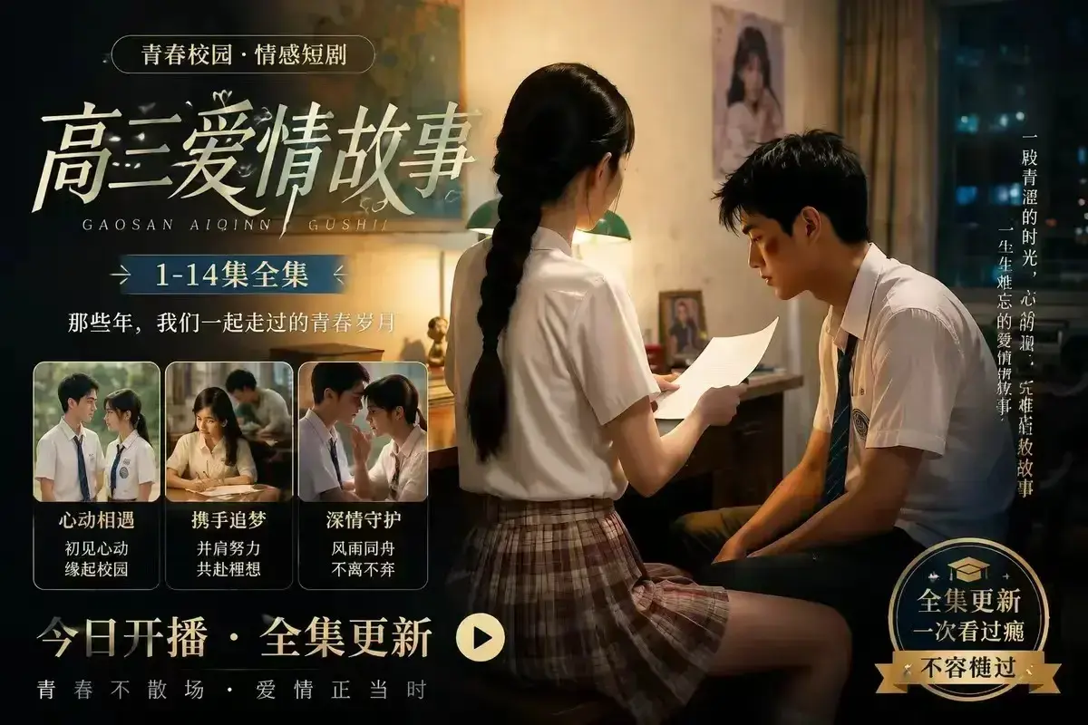 《B中爱情故事》AI校园短剧未删减完整版 - 4KHDR画质高清观看 - 误会篇百度网盘在线秒存