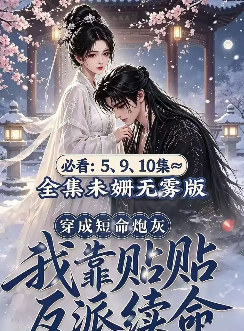 AI漫剧《穿成短命炮灰我靠贴贴反派续命》全集完整版高清免费看无广告在线追剧
