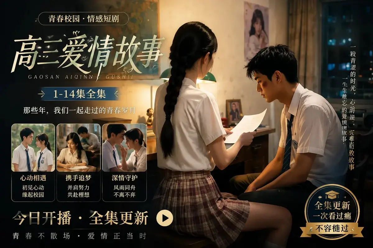 《高三爱情故事》AI短剧高清未删减全集在线观看-蓝光修复中字版-百度网盘资源直链-免费观看全程高能无尿点